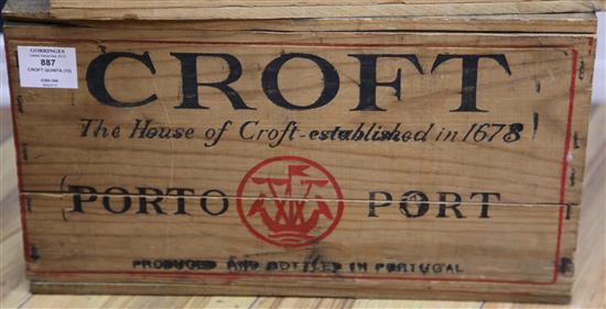 A case of twelve bottles of Croft Quinta da Roeda 1978, owc.